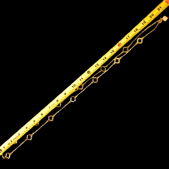 FORNASH Quatrefoil Gold Tone Necklace with lobster claw clasp 42 inches long - Picture 10 of 12